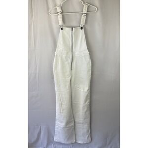 Amuse Society Overalls Women's Size Small White Paloma Denim One Piece Jumper